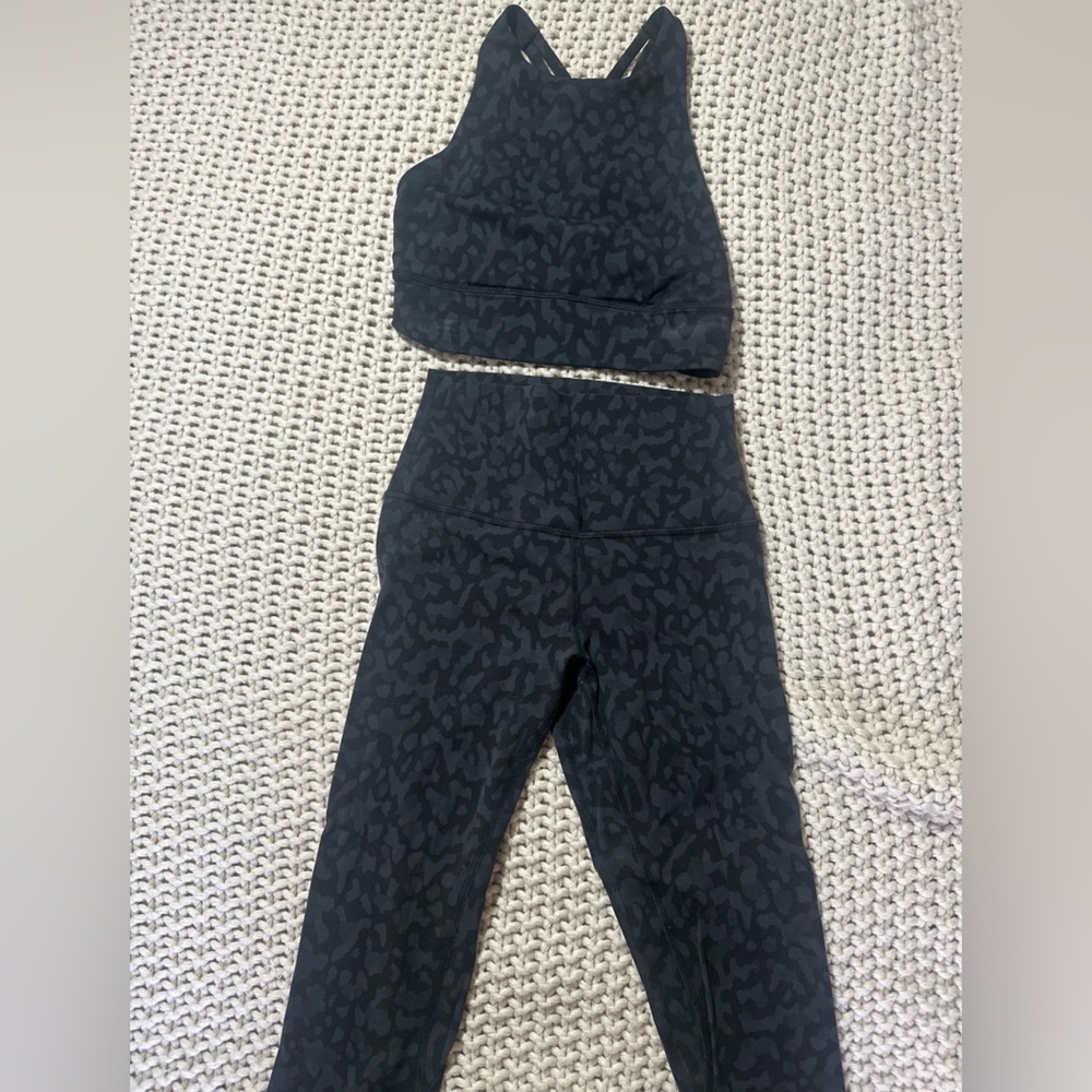 Lululemon Legging and Top/Bra Set